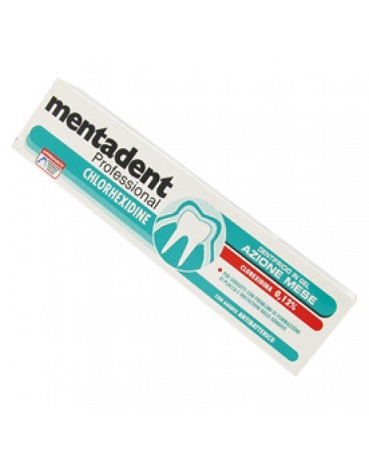 MENTADENT PROFESSIONAL DENTIFRICIO CHLOREXIDINE 020% 75 ML - Farmacia Del Monaco