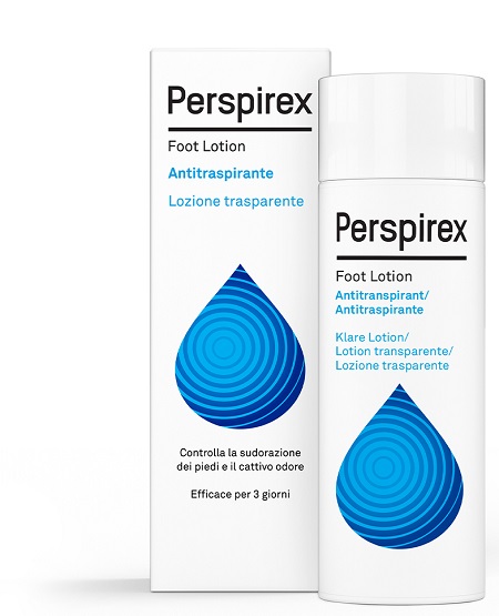 PERSPIREX FOOT LOTION ANTITRASPIRANTE LOZIONE TRASPARENTE SUDORAZIONE E CATTIVO ODORE PIEDI 100 ML - Farmacia Del Monaco