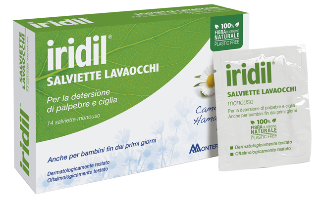 IRIDIL LAVAOCCHI 14 SALVIETTE MONOUSO - Farmacia Del Monaco