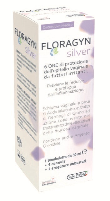 FLORAGYN SILVER SCHIUMA VAGINALE CON ARGENTO COLLOIDALE 50 ML - Farmacia Del Monaco