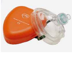 MASCHERINA PER RIANIMAZIONE POCKET MASK CON BORDO PNEUMATICO PER LA RIANIMAZIONE BOCCA A BOCCA CON VALVOLA UNIDIREZIONALE E ATTACCO PER LA CONNESSIONE DELL'OSSIGENO - Farmacia Del Monaco