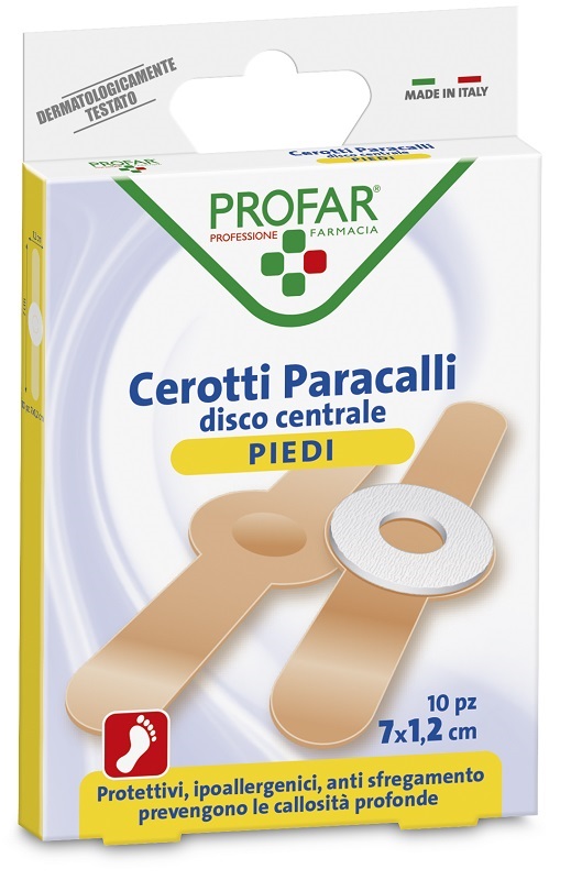 CEROTTO PARACALLI PROFAR 7X1,2 CM 10 PEZZI - Farmacia Del Monaco