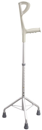 TRIPODE BRIO IN ALLUMINIO ANODIZZATO CON APPOGGIO ANTIBRACHIALE - Farmacia Del Monaco