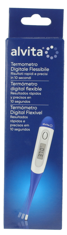 TERMOMETRO DIGITALE FLESSIBILE ALVITA - Farmacia Del Monaco