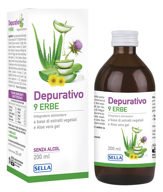 DEPURATIVO 9 ERBE 200 ML - Farmacia Del Monaco