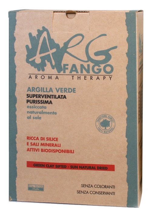 ARGFANGO AROMA THERAPY ARGILLA VERDE SUPERVENTILATA PURISSIMA 1 KG - Farmacia Del Monaco