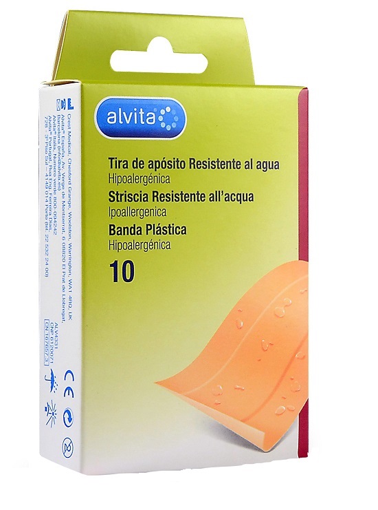 CEROTTO IMPERMEABILE ALVITA 10 X 6 CM 10 PEZZI - Farmacia Del Monaco