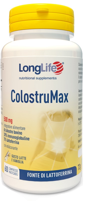 LONGLIFE COLOSTRUMAX 60 COMPRESSE MASTICABILI - Farmacia Del Monaco