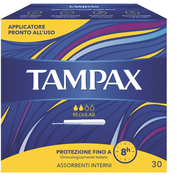 TAMPAX BLUE BOX REGULAR 30 PEZZI - Farmacia Del Monaco