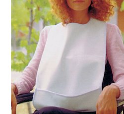 BAVAGLINO CON MARSUPIO PER ANZIANI INDICATO PER TRATTENERE LIQUIDI E RESIDUI ALIMENTARI - Farmacia Del Monaco