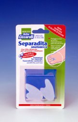SEPARADITA ANATOMICO PER PIEDE REALIZZATO IN GEL DI SILICONE BIANCO SEMITRASPARENTE SAGOMATO IGIENEPIEDE 2 PEZZI - Farmacia Del Monaco