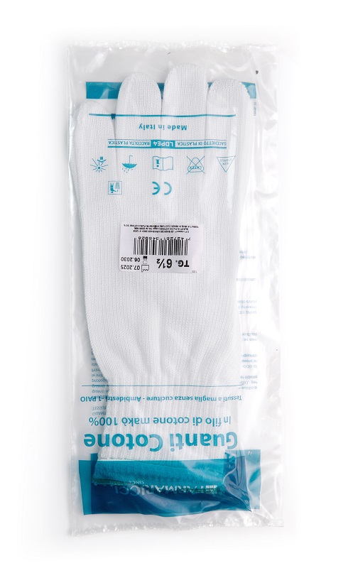 GUANTO CHIRURGICO COTONE FELPATO 6,5 - Farmacia Del Monaco