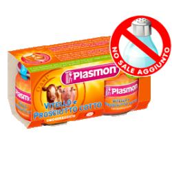 PLASMON OMOGENEIZZATO VITELLO PROSCIUTTO COTTO 80 G X 2 PEZZI - Farmacia Del Monaco