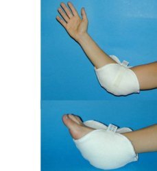 GOMITIERA/TALLONIERA IN VELLO SINTETICO PER LA PREVENZIONE DELLE PIAGHE DA DECUBITO A LIVELLO DEI GOMITI E/O DEI TALLONI NEI PAZIENTI LUNGODEGENTI. SISTEMA DI FISSAGGIO A VELCRO - Farmacia Del Monaco