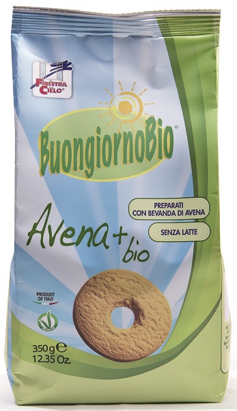 FSC BUONGIORNOBIO BISCOTTI ALL'AVENA+ BIO VEGAN SENZA LATTE 350 G - Farmacia Del Monaco