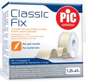 CEROTTO IN ROCCHETTO CLASSIC FIX WHITE 1,25X500 CM FUSTELLA - Farmacia Del Monaco