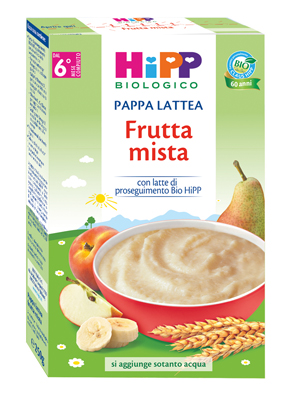 HIPP BIO PAPPA LATTEA FRUTTA MISTA 250 G - Farmacia Del Monaco