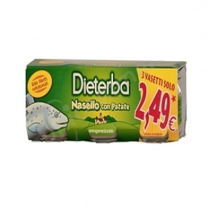 DIETERBA OMOGENEIZZATO NASELLO 3 PEZZI 80 G - Farmacia Del Monaco