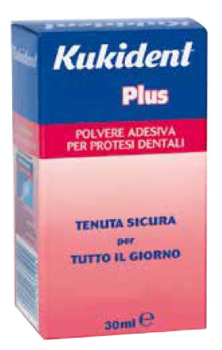 KUKIDENT PLUS POLVERE ADESIVA PER PROTESI DENTARIE 30 G - Farmacia Del Monaco