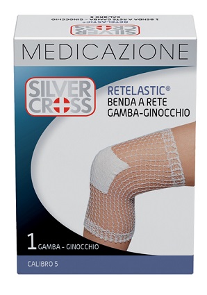 BENDA SILVER CROSS RETEL GAMBA/GINOCCHIO CALIBRO 5 1 PEZZO - Farmacia Del Monaco