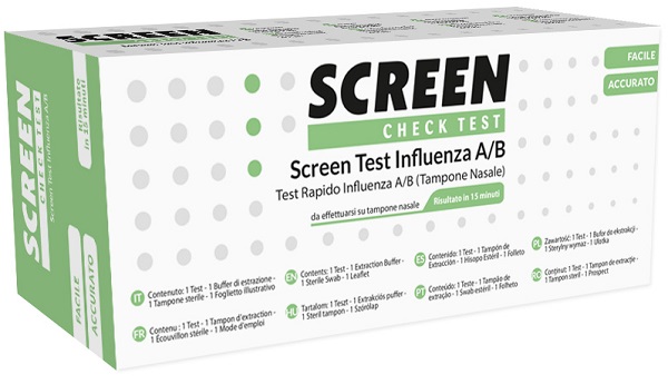 SCREEN TEST RAPIDO VIRUS INFLUENZA A/B TAMPONE NASALE/FARINGEO - Farmacia Del Monaco
