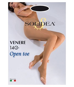 VENERE 140 OPEN TOE COLLANT NERO 3-ML - Farmacia Del Monaco