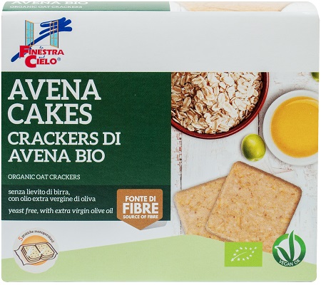 FSC AVENACAKES CRACKERS DI AVENA BIO VEGAN SENZA LIEVITO DI BIRRA CON OLIO EXTRAVERGINE DI OLIVA 250 G - Farmacia Del Monaco