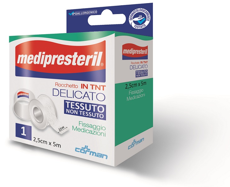 CEROTTO IN ROCCHETTO TESSUTO NON TESSUTO MEDIPRESTERIL 5X250CM - Farmacia Del Monaco