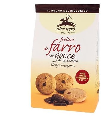 FROLLINO DI FARRO CON GOCCE CIOCCOLATO BIO 300 G - Farmacia Del Monaco