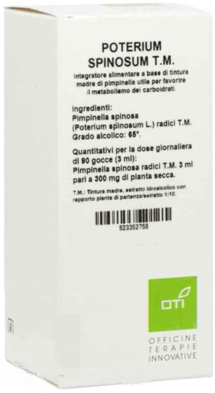 POTERIUM SPINOSUM TINTURA MADRE GOCCE 100ML - Farmacia Del Monaco