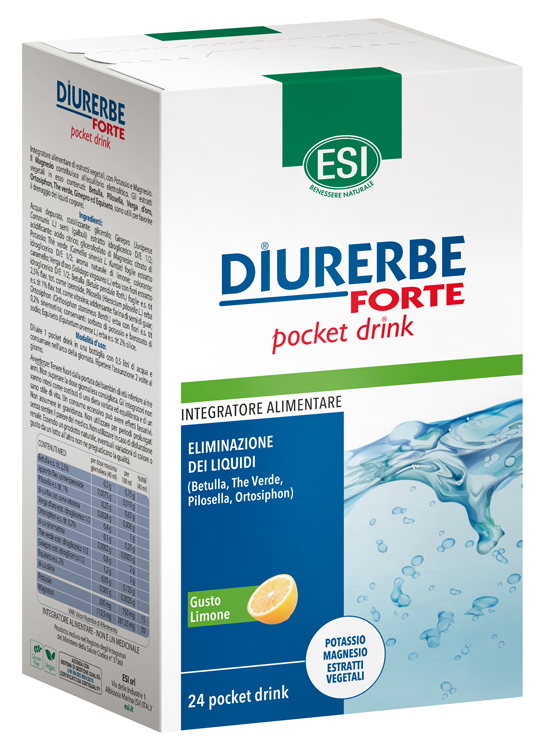 ESI DIURERBE FORTE POCKET DRINK LIMONE 24 X 20 ML - Farmacia Del Monaco