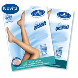 SAUBER CALZA AUTOREGGENTE 70 DENARI MAGLIA MICRORETE NERO 3 LINEA CLASSICA - Farmacia Del Monaco