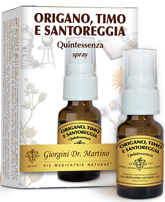 ORIGANO TIMO SANTOREGGIA QUINTESSENZA SPRAY 15 ML - Farmacia Del Monaco