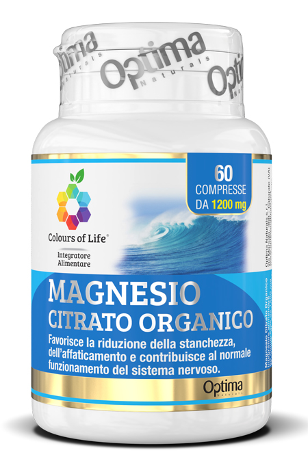 COLOURS OF LIFE MAGNESIO CITRATO ORGANICO 60 COMPRESSE 1200 MG - Farmacia Del Monaco