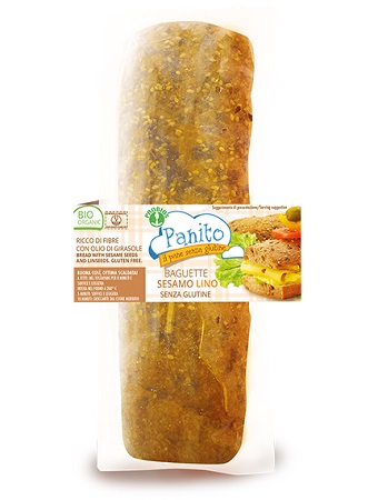 PANITO BAGUETTE CON SEMI DI SESAMO E LINO 180 G - Farmacia Del Monaco