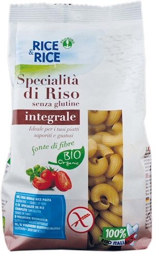 RICE&RICE CHIFFERI DI RISO INTEGRALE 250 G - Farmacia Del Monaco