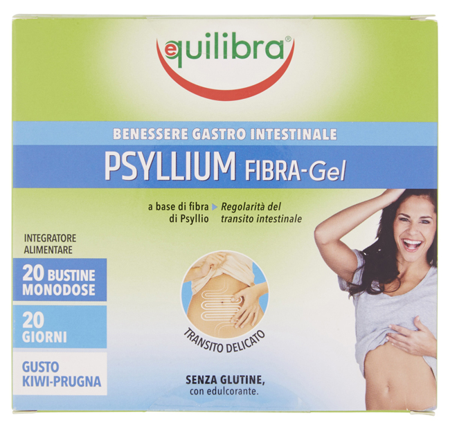 PSYLLIUM FIBRA GEL GUSTO KIWI PRUGNA 20 BUSTINE MONODOSE - Farmacia Del Monaco