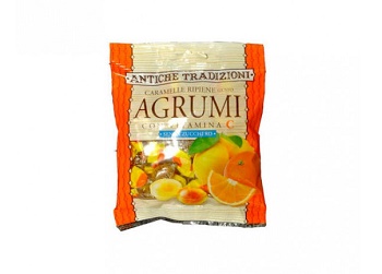 ANTICHE TRADIZIONI CARAMELLE RIPIENE CON VITAMINA C GUSTO AGRUMI 60 G - Farmacia Del Monaco