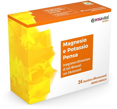 MAGNESIO E POTASSIO ARANCIA PENSA 24 BUSTINE EFFERVESCENTI - Farmacia Del Monaco