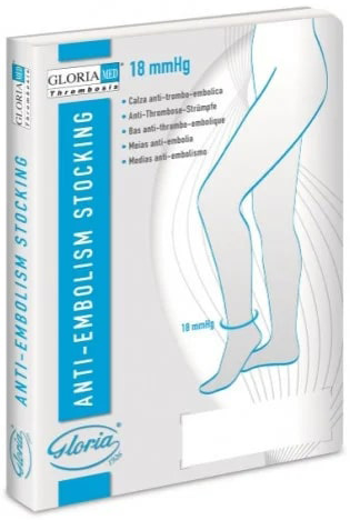GLORIAMED THROMBOSIS 18 PUNTA CHIUSA CON FORO D'ISPEZIONE MONOCOLLANT DESTRO CORTO MISURA L 1 PEZZO - Farmacia Del Monaco