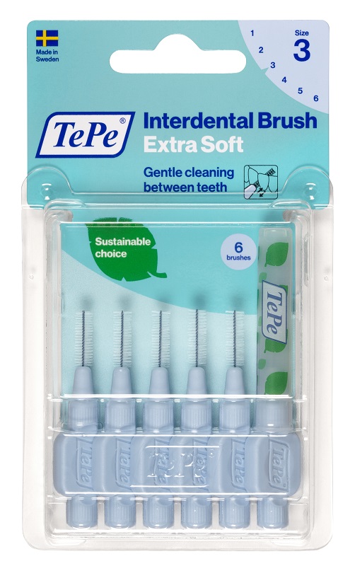 TEPE SCOVOLINO XSOFT BLU 0,6 MM 6 PEZZI - Farmacia Del Monaco