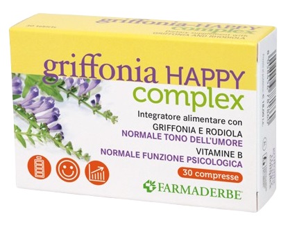 GRIFFONIA HAPPY COMPLEX 30 COMPRESSE - Farmacia Del Monaco