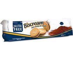 NUTRIFREE BISCREAM CON CREMA AL CACAO 125 G - Farmacia Del Monaco