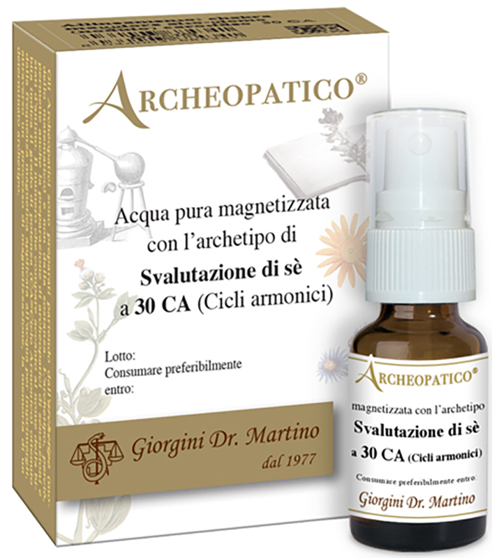ARCHEOPATICO ACQUA PURA MAGNETIZZATA CON ARCHETIPO SVALUTAZIONE DI SE' A 30 CICLI ARMONICI 10 ML - Farmacia Del Monaco