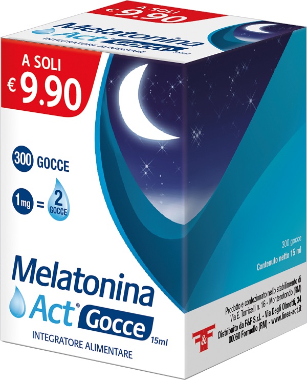 MELATONINA ACT GOCCE 15 ML - Farmacia Del Monaco