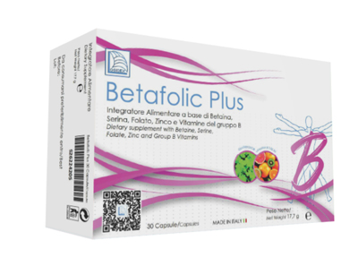 BETAFOLIC PLUS 30 CAPSULE ASTUCCIO 18,6 G - Farmacia Del Monaco