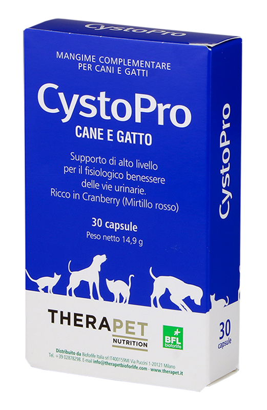 CYSTOPRO THERAPET 30 CAPSULE - Farmacia Del Monaco