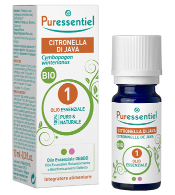 PURESSENTIEL CITRONELLA JAVA OLIO ESSENZIALE BIO 10 ML - Farmacia Del Monaco