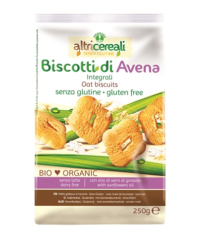 ALTRICEREALI BISCOTTI ALL'AVENA INTEGRALI 250 G - Farmacia Del Monaco
