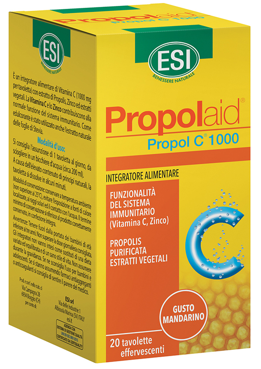 ESI PROPOLAID C 1000 20 TAVOLETTE EFFERVESCENTI - Farmacia Del Monaco